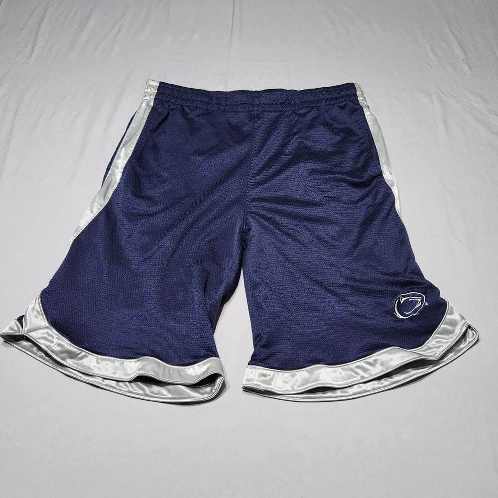 Penn State Nittany‎ Lions Mesh Basketball Shorts Navy Blue Silver Mens XL